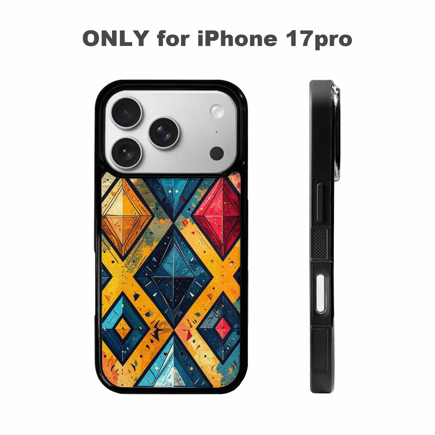 iPhone 17 Pro Case — Vintage Summer Diamond Retro Vintage, Custom Made Phone Cover