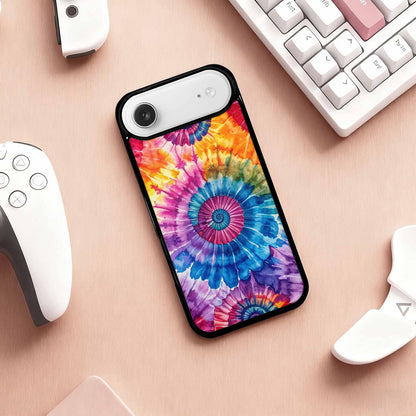 iPhone 17 Air Case — Small Tie Dye Swirl Pattern Tie, Custom Printed Phone Case