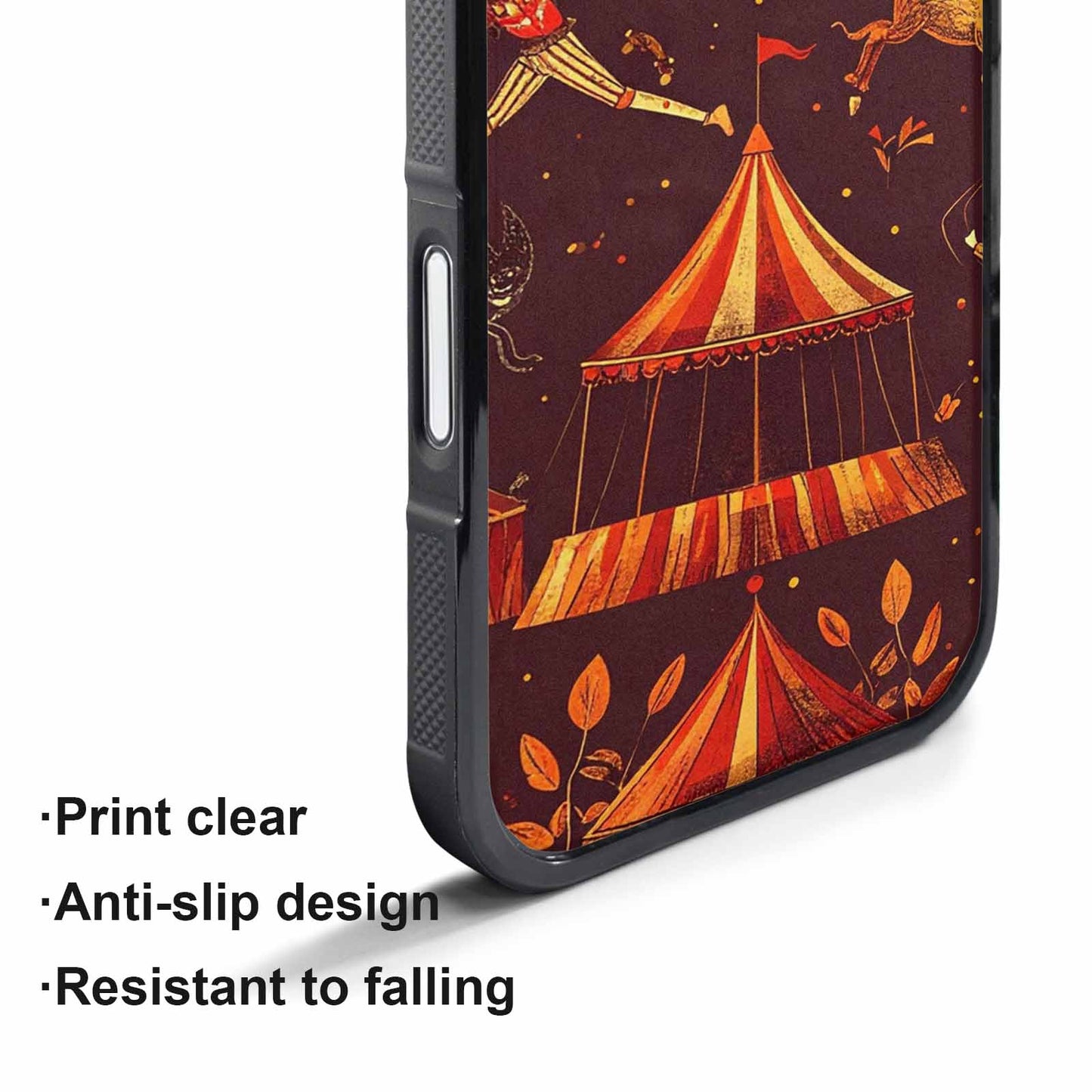 iPhone 17 Pro Max Case — Vintage Circus Art Pattern Retro Vintage, Original Design Phone Case