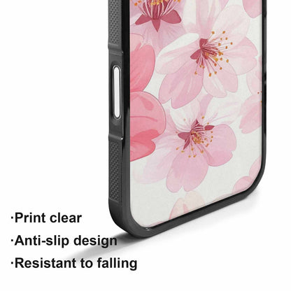 iPhone 17 Case — Japanese Cherry Blossom Pattern, Floral, Custom Printed Phone Case