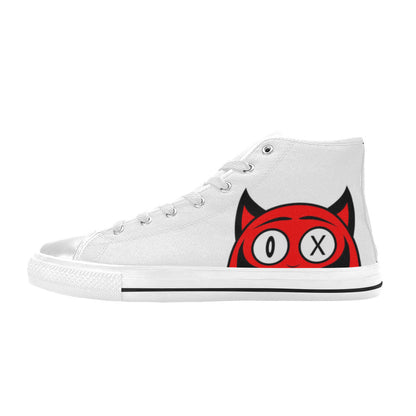 WOMEN'S Devil High Top Canvas Vivid Custom Shoes