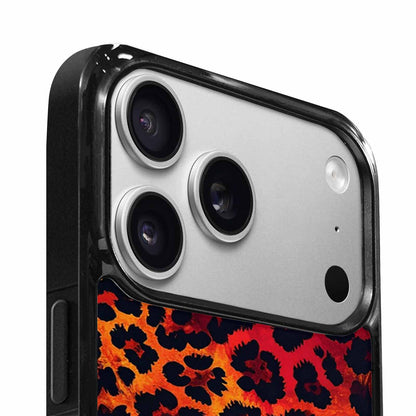 iPhone 17 Pro Case — Leopard Print Dark Seamless Pattern Animal, Custom Printed Phone Case