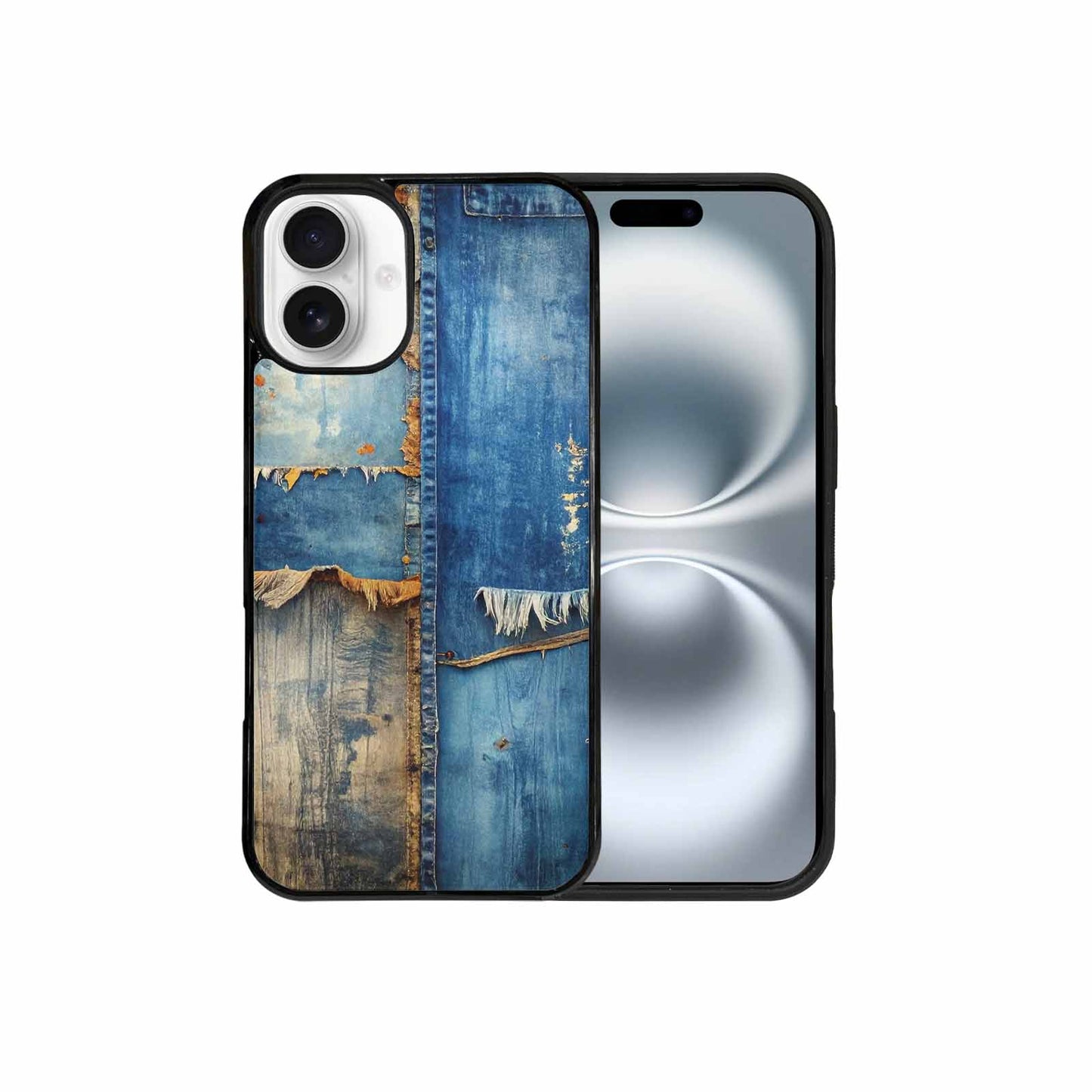 iPhone 16 Plus Case — Curve The Ripping Demin Tectures For, Custom Art Phone Cover