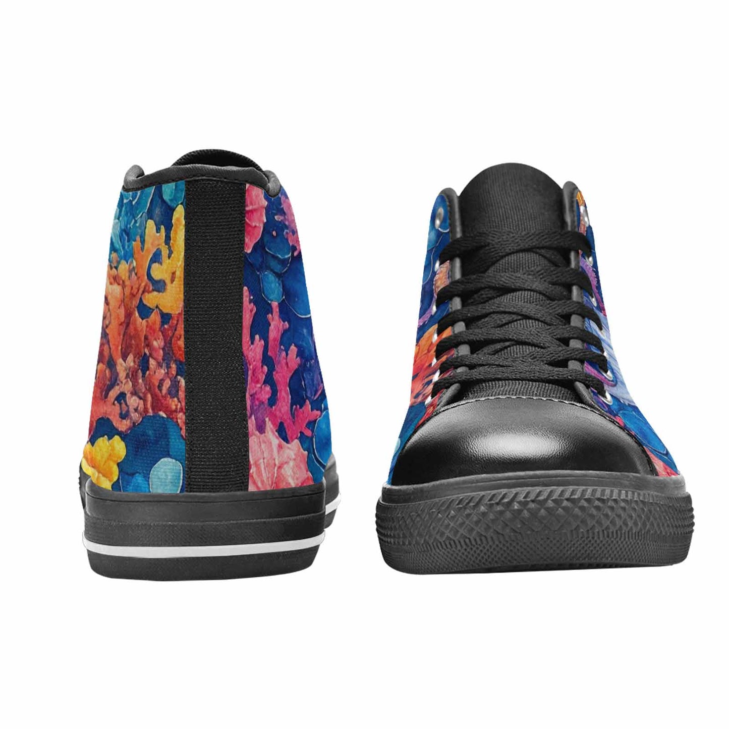 MEN'S Fish Scale Coral High Top Canvas Y2K Sneakers