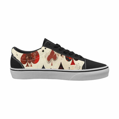 WOMEN'S Playing Card Suit Canvas Lace-Up Aesthetic Shoes