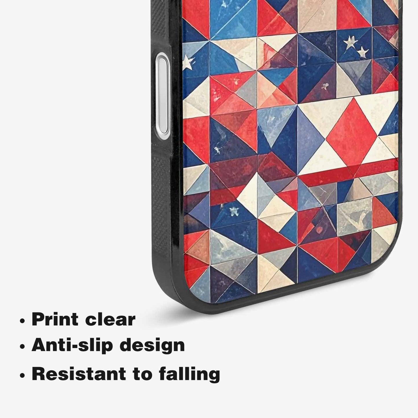 iPhone 16 Case — Small American Flag Stars And Stripes, Personalized Phone Case