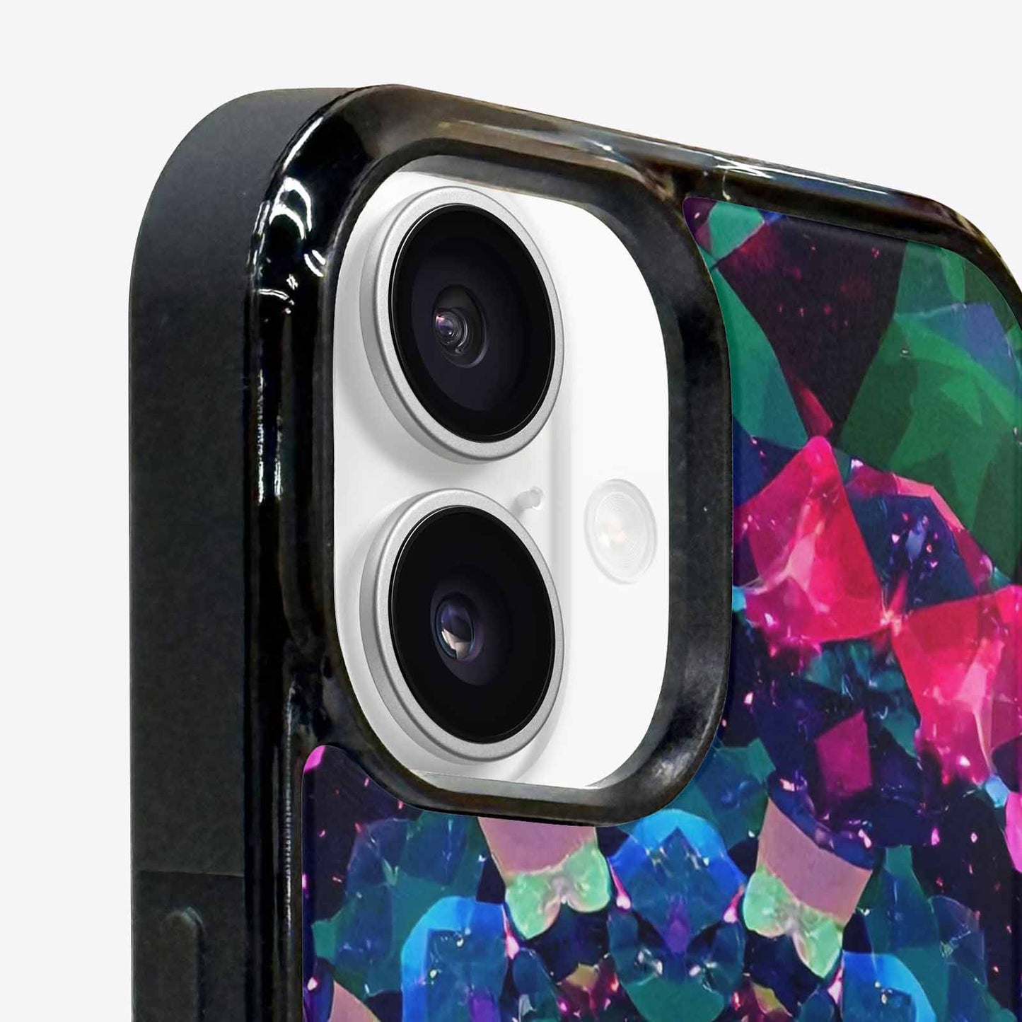 iPhone 16 Case — Crystal Mandala Art Seamless Pattern Vibrant, Custom Made Phone Cover