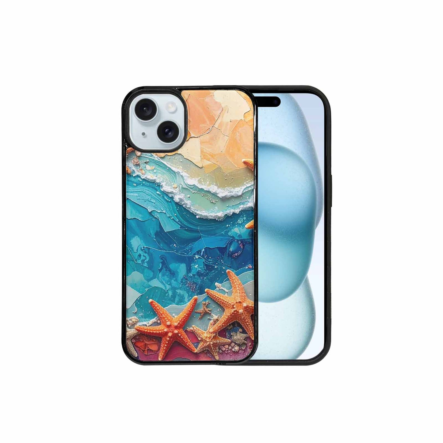 iPhone 15 Plus Case — Starfish Cluster Starfish Cluster Pattern Hundreds, Personalized Phone Case