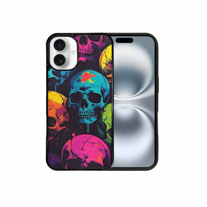 iPhone 16 Plus Case — 1000s Of Skulls Digital Camo Drip, Personalized Phone Case