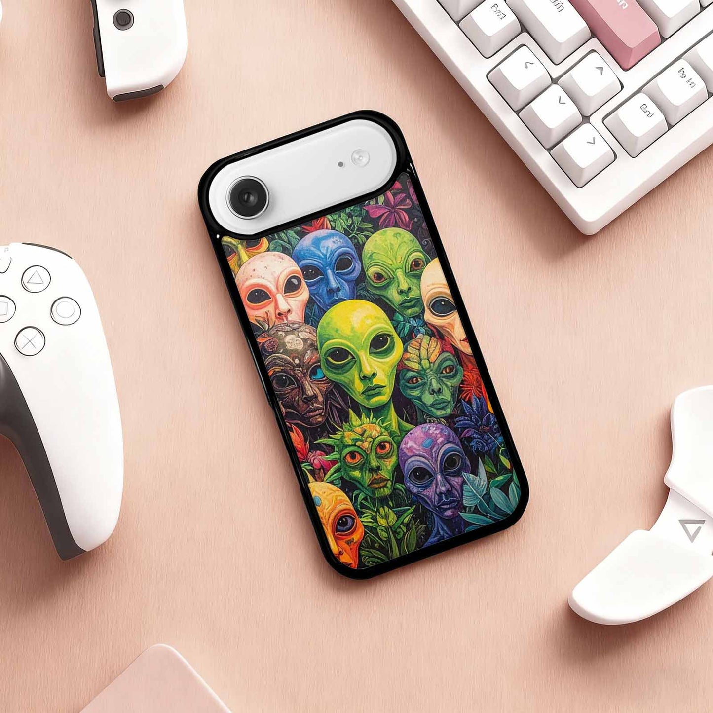 iPhone 17 Air Case — Aliens Pattern Hundreds Of Sma Alien, Custom Designed Case Cover