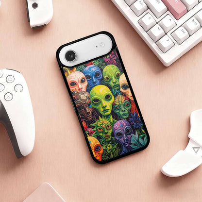 iPhone 17 Air Case — Aliens Pattern Hundreds Of Sma Alien, Custom Designed Case Cover