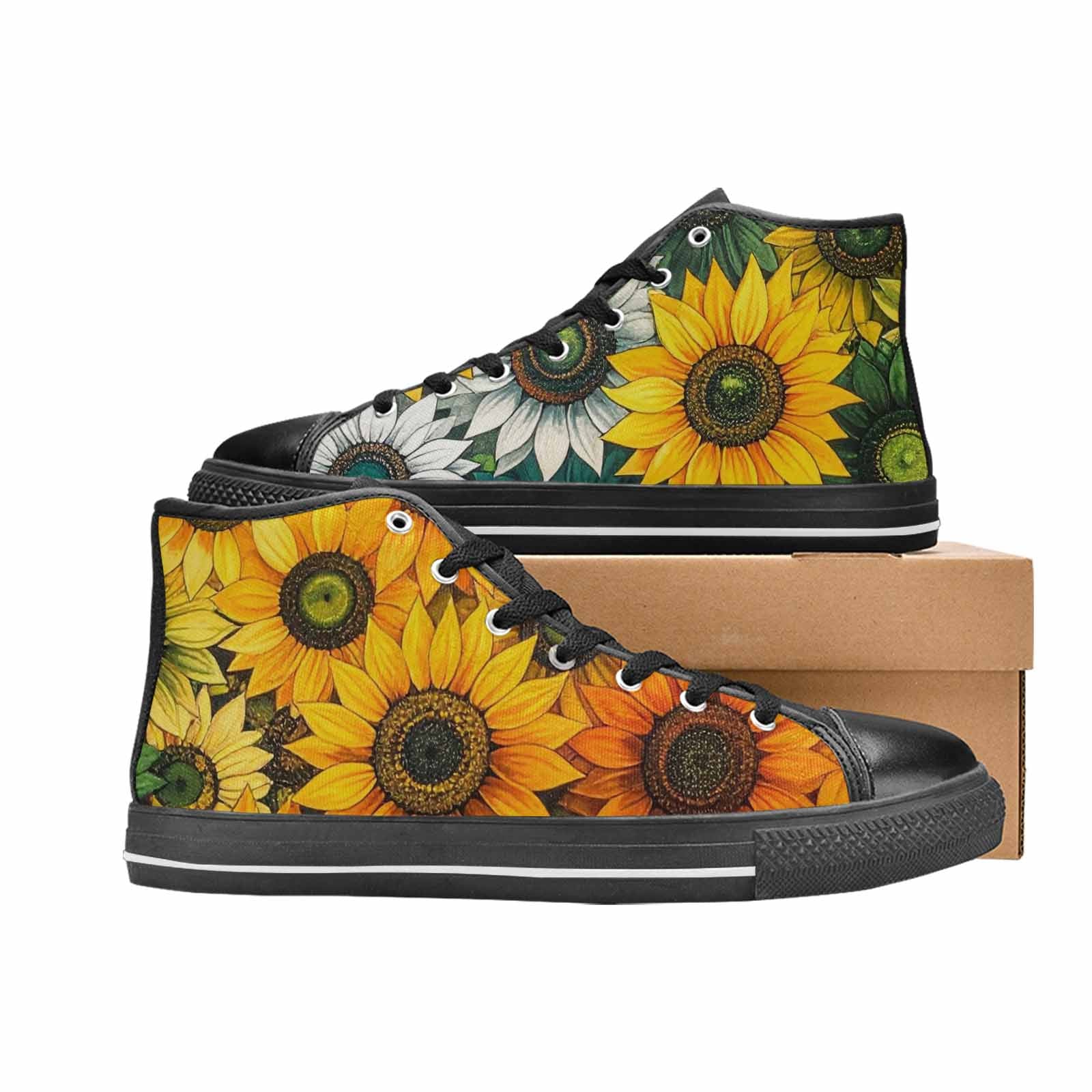 MEN'S Blend Melt Them High Top Canvas Neon Fantasy Custom Shoes