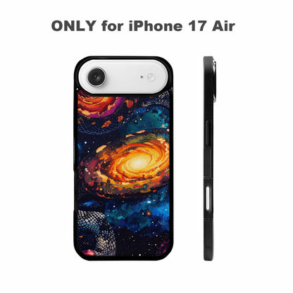 iPhone 17 Air Case — Galaxy Snake Print Galaxy Space, Custom Art Phone Cover