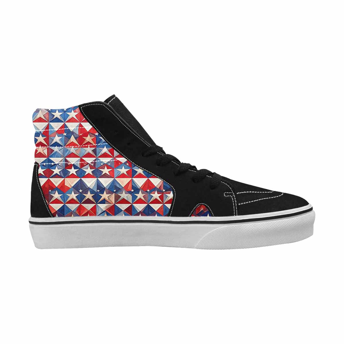 MEN'S American Flag Stars High Top Canvas Dark Academia Sneakers