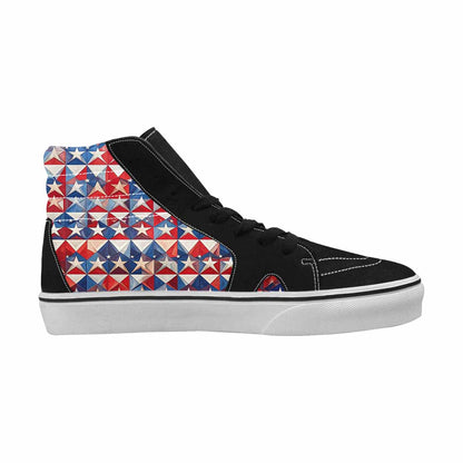MEN'S American Flag Stars High Top Canvas Dark Academia Sneakers