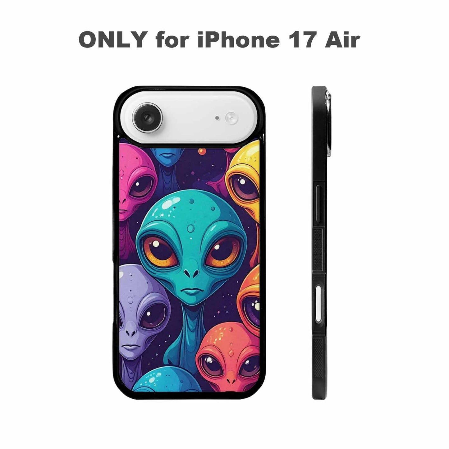 iPhone 17 Air Case — Alien Ufo Cartoon Art Pattern Alien, Personalized Phone Case