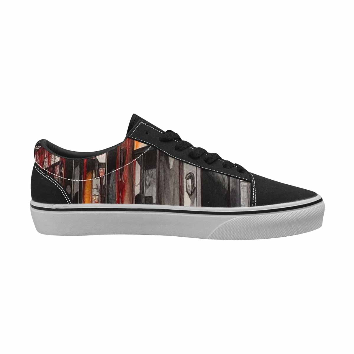 WOMEN'S Liminal Space Fragment Lace-Up Canvas Aesthetic Shoes