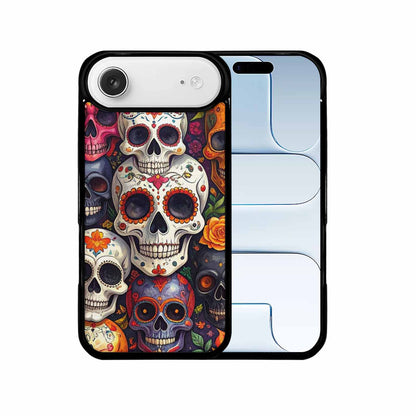iPhone 17 Air Case — Small Skull Pattern Randomly Varying Gothic, Custom Printed Phone Case