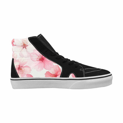 WOMEN'S Japanese Cherry Blossom High Top Canvas Y2K Custom Sneakers