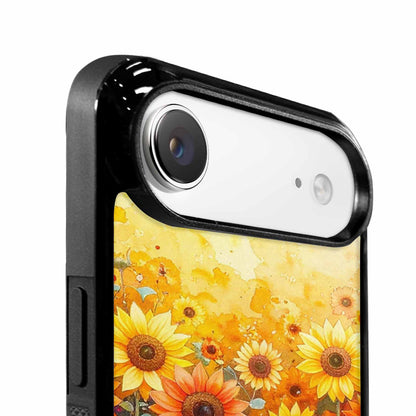 iPhone 17 Air Case — Full Color Vibrant Sunflower Burst Floral, Custom Made Phone Cover