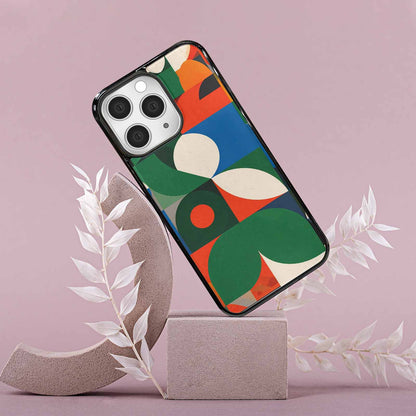 iPhone 15 Pro Max Case — 1990s Memphis Art Pattern, Custom Printed Phone Case