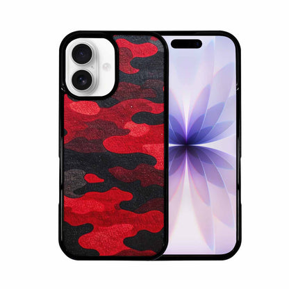 iPhone 17 Case — Tactical Camo Red Black Custom Camo, Custom Print Case Cover