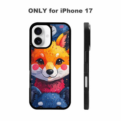 iPhone 17 Case — Watercolor Kawaii Fox Watercolor Abstract, Custom Print Case Cover