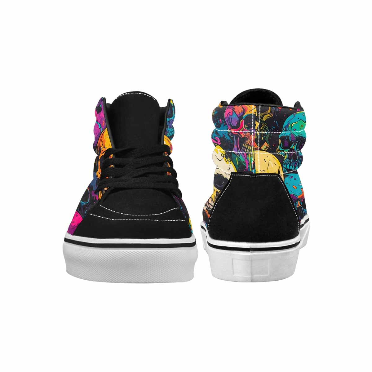 MEN'S 1000s Skulls Digital Camo High Top Canvas Aesthetic Shoes
