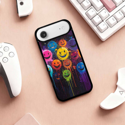 iPhone 17 Air Case — Smiley Faces Glow Smiley Faces Original, Custom Designed Case Cover