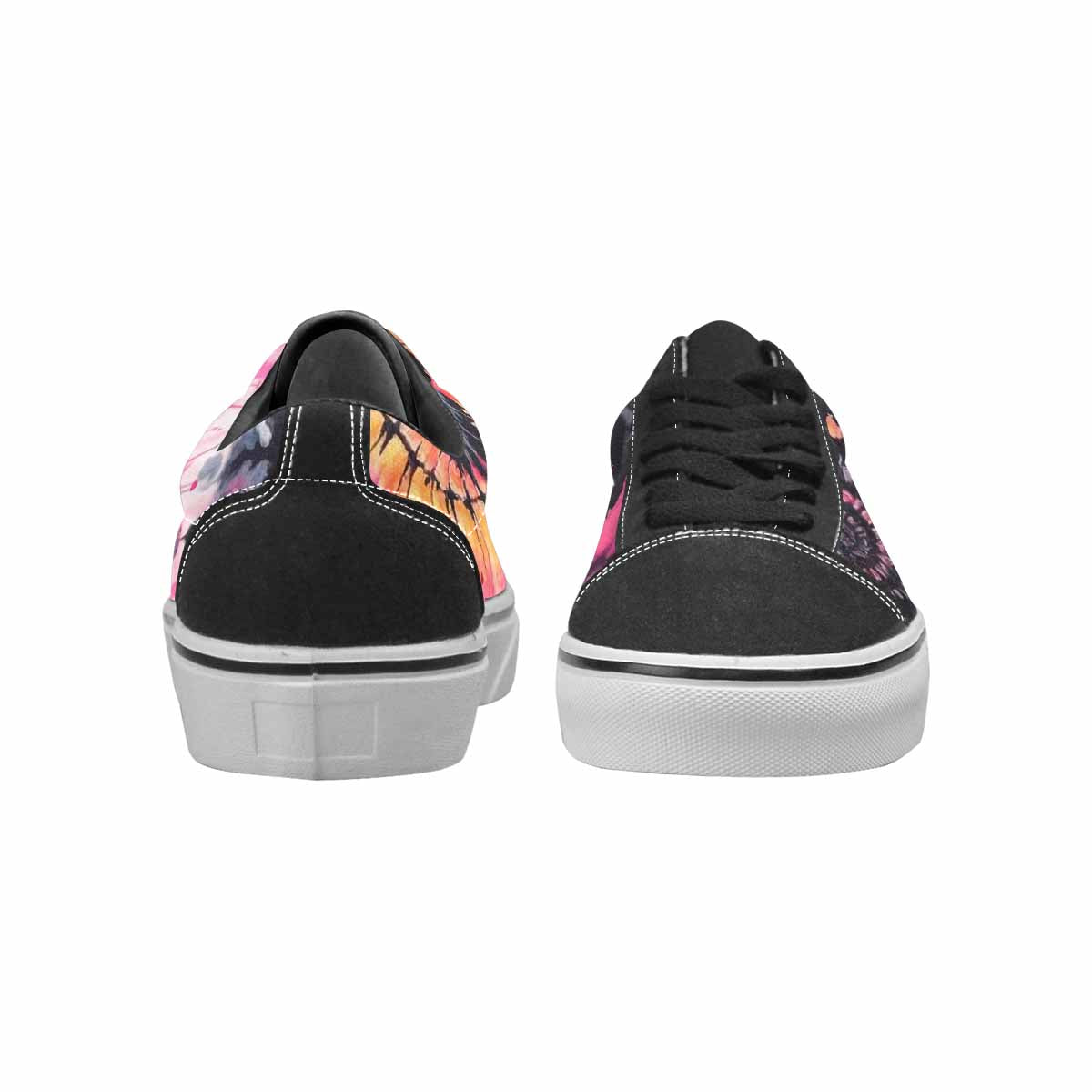 WOMEN'S Tie Lace-Up Canvas Melting Art Sneakers