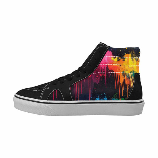MEN'S Paint Splatter High Top Canvas Surreal Shoes