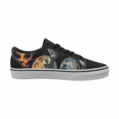 WOMEN'S Aliens × Camo Aliens Lace-Up Canvas Neon Fantasy Shoes