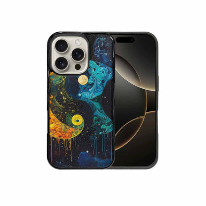iPhone 16 Pro Case — Yin Yang Yin And Yang Symbol, Customized Protective Case