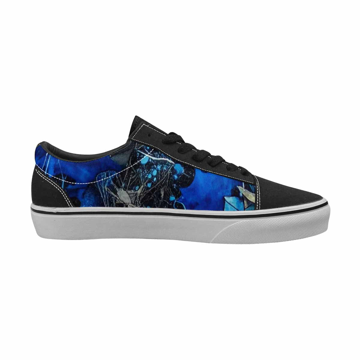WOMEN'S Camo Patches Lace-Up Canvas Vivid Custom Sneakers