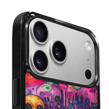 iPhone 17 Pro Max Case — Melting Aliens Pattern Alien Scifi, Original Design Phone Case
