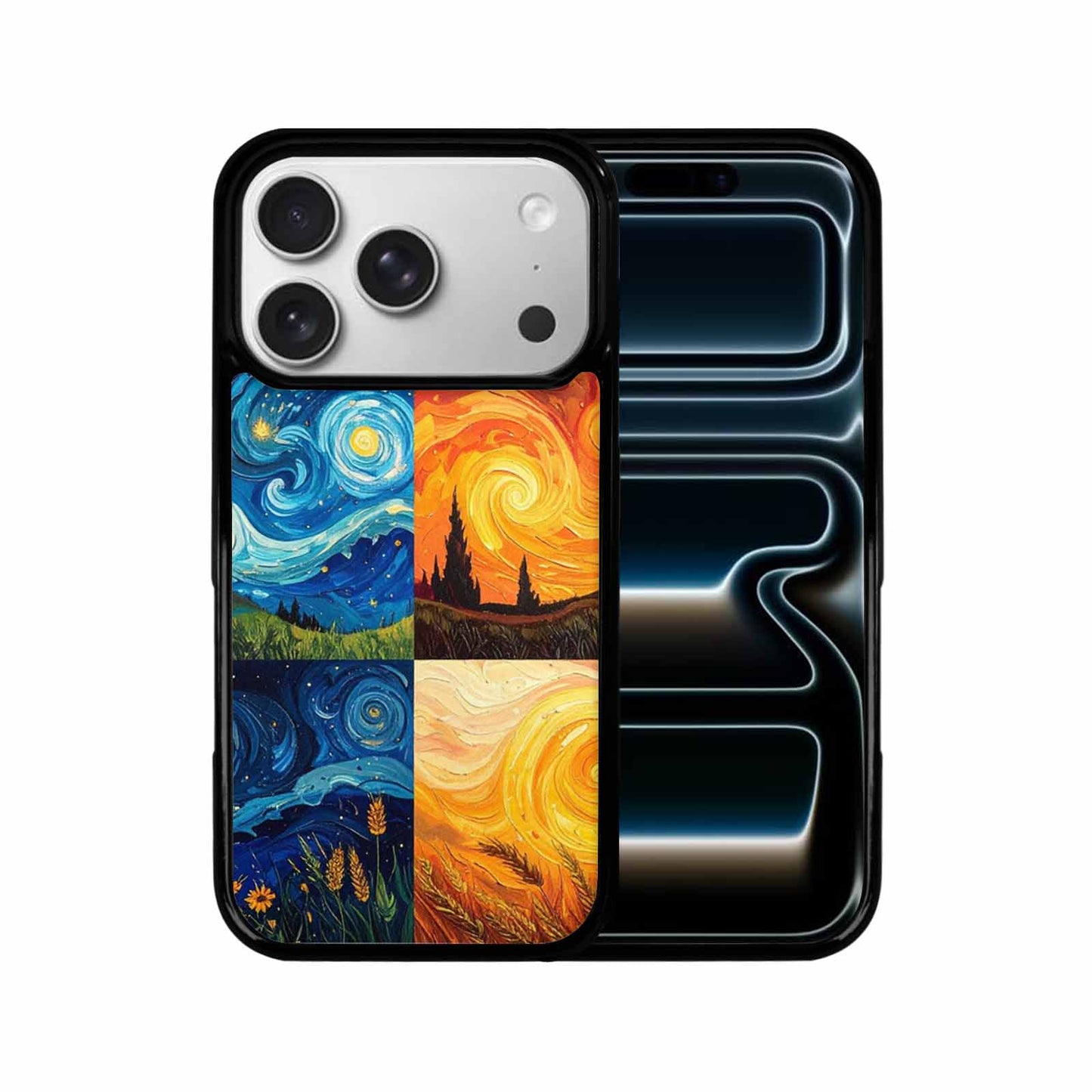 iPhone 17 Pro Case — Small Van Gogh Style Swirl Galaxy, Custom Art Phone Cover