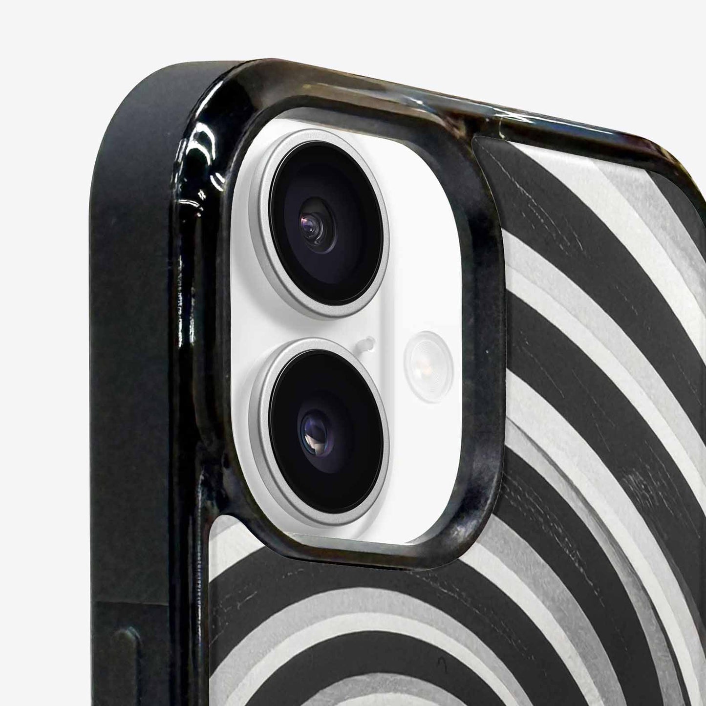iPhone 16 Case — Hypnotic Spiral Optical Illusion Motif High, Custom Made Phone Cover