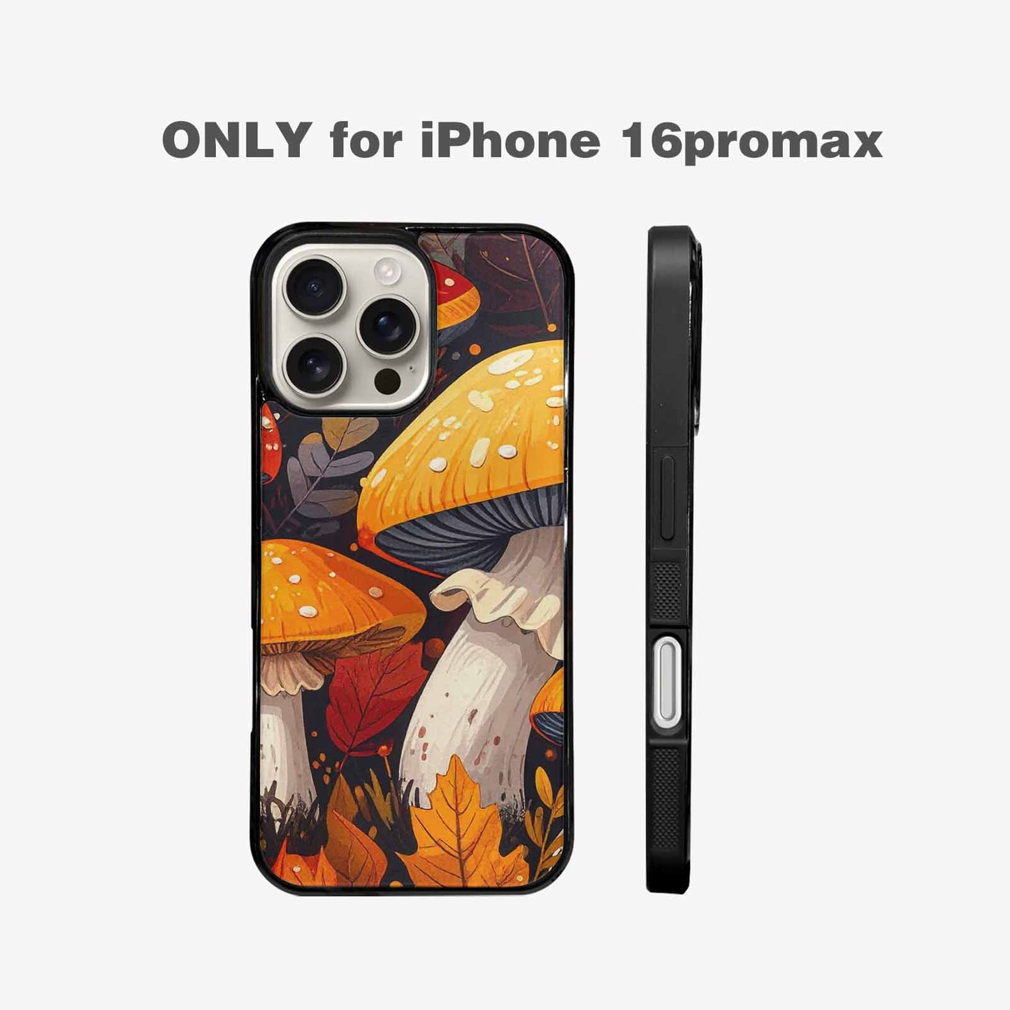 iPhone 16 Pro Max Case — Bold Autumn Mushroom Bold Autumn Mushroom, Personalized Phone Case