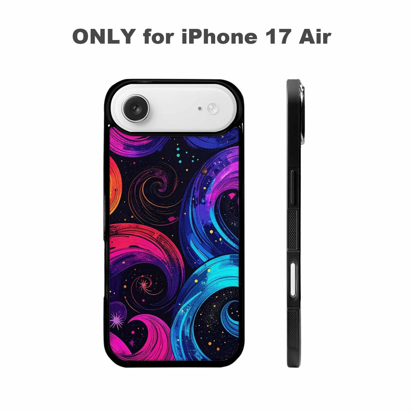 iPhone 17 Air Case — Rose Galaxy Art Seamless Pattern Galaxy, Customized Protective Case