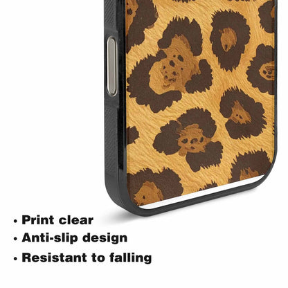 iPhone 16 Pro Max Case — Classic Leopard Print Warm Golden Tan, Custom Art Phone Cover