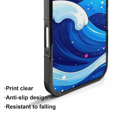 iPhone 17 Case — Glossy Winter Wave Cartoon Cute, Custom Phone Case