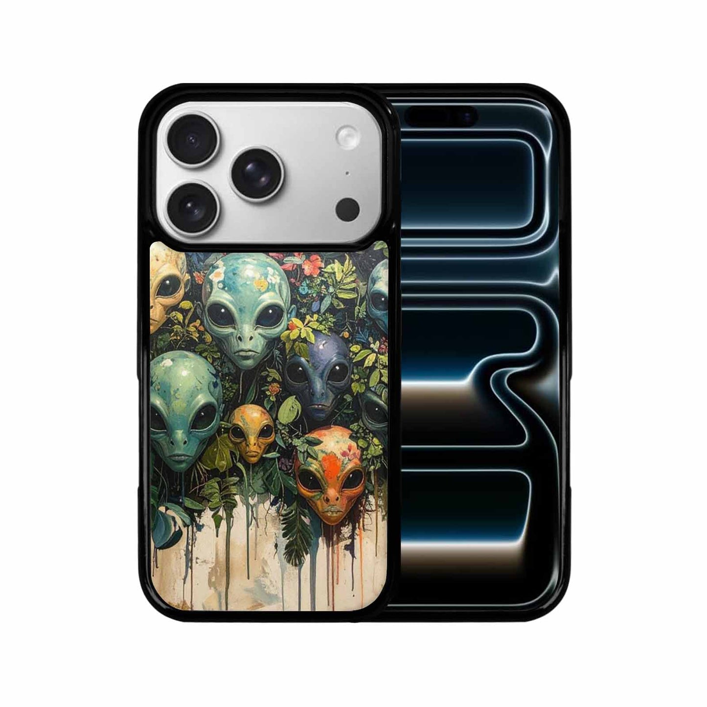 iPhone 17 Pro Case — Aliens Pattern Hundreds Of Sma Alien, Custom Phone Case