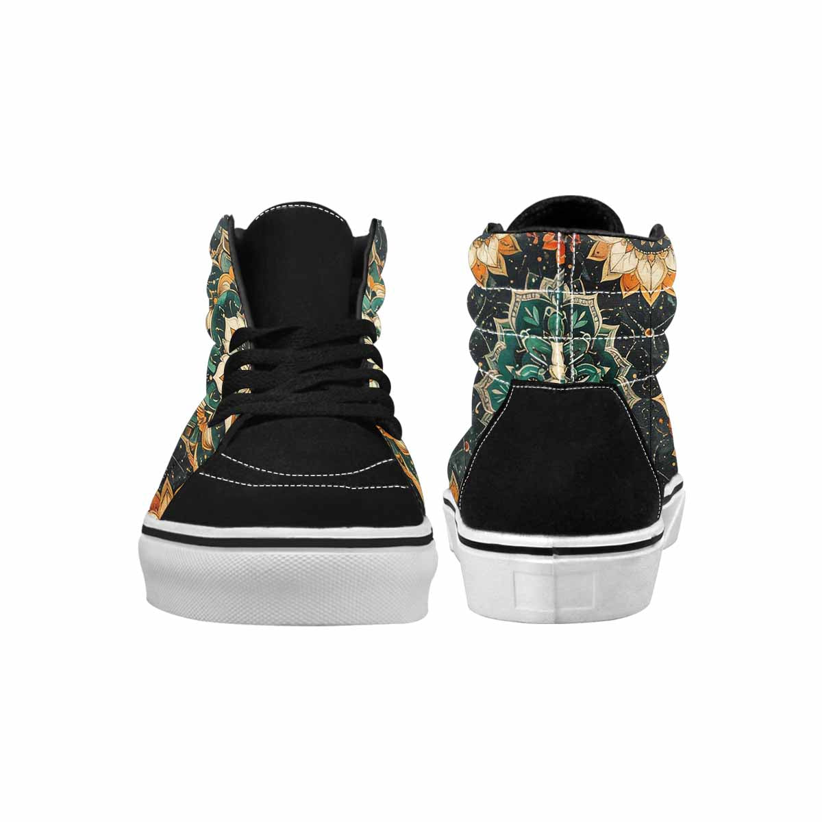 WOMEN'S Mandala High Top Canvas Dark Academia Custom Sneakers