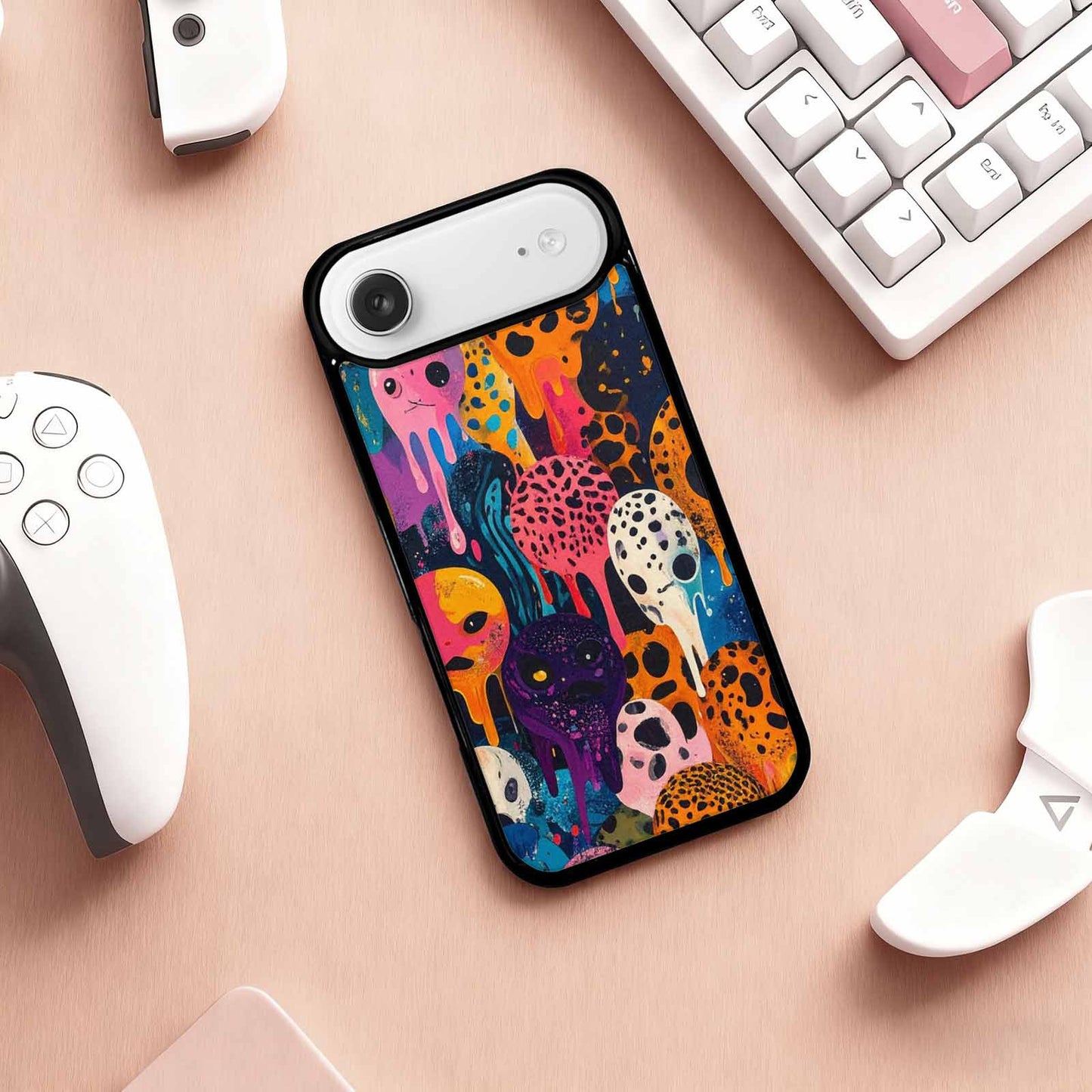 iPhone 17 Air Case — Melting Aliens Pattern Hundreds Of Alien, Custom Made Phone Cover