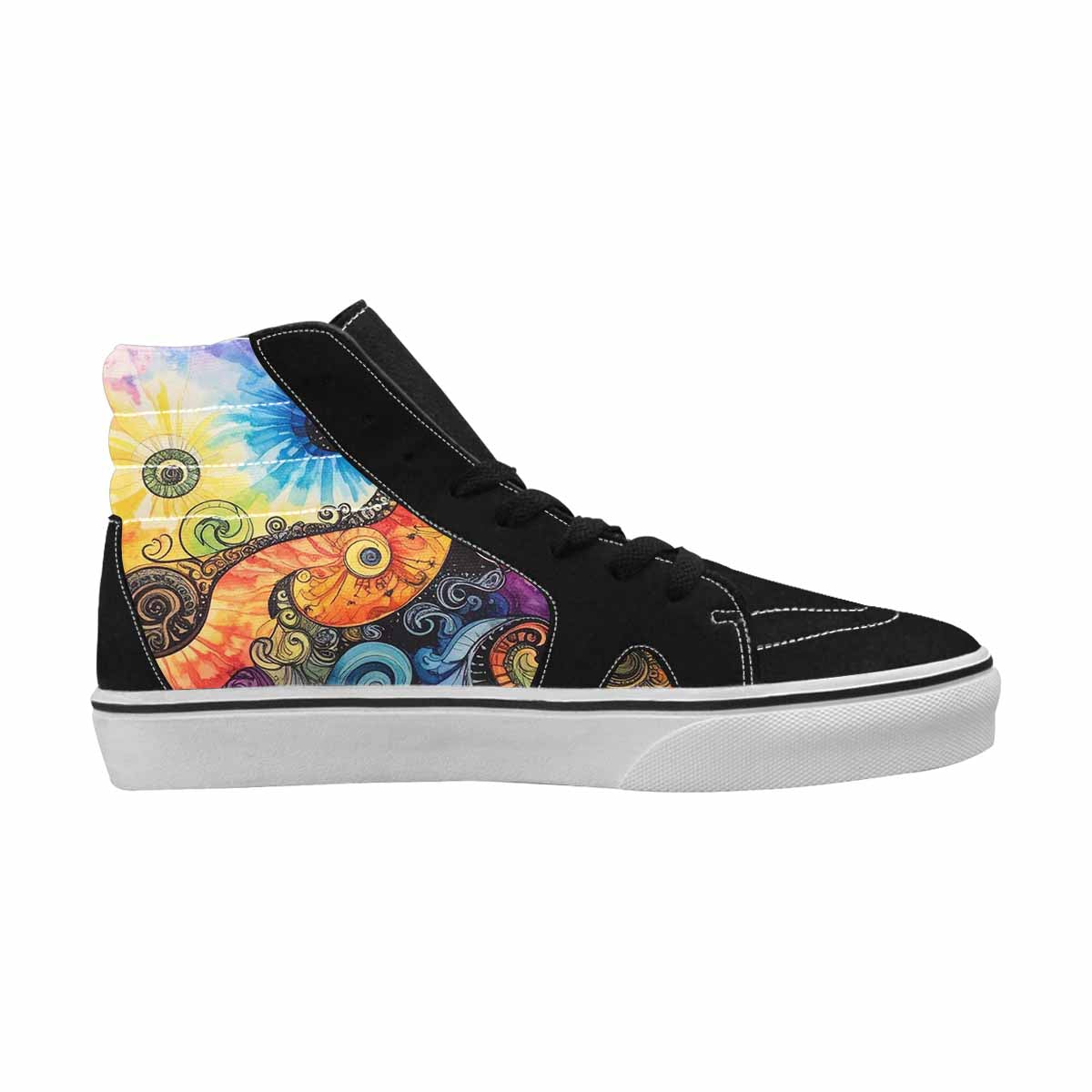 MEN'S Tie High Top Canvas Aesthetic Custom Shoes