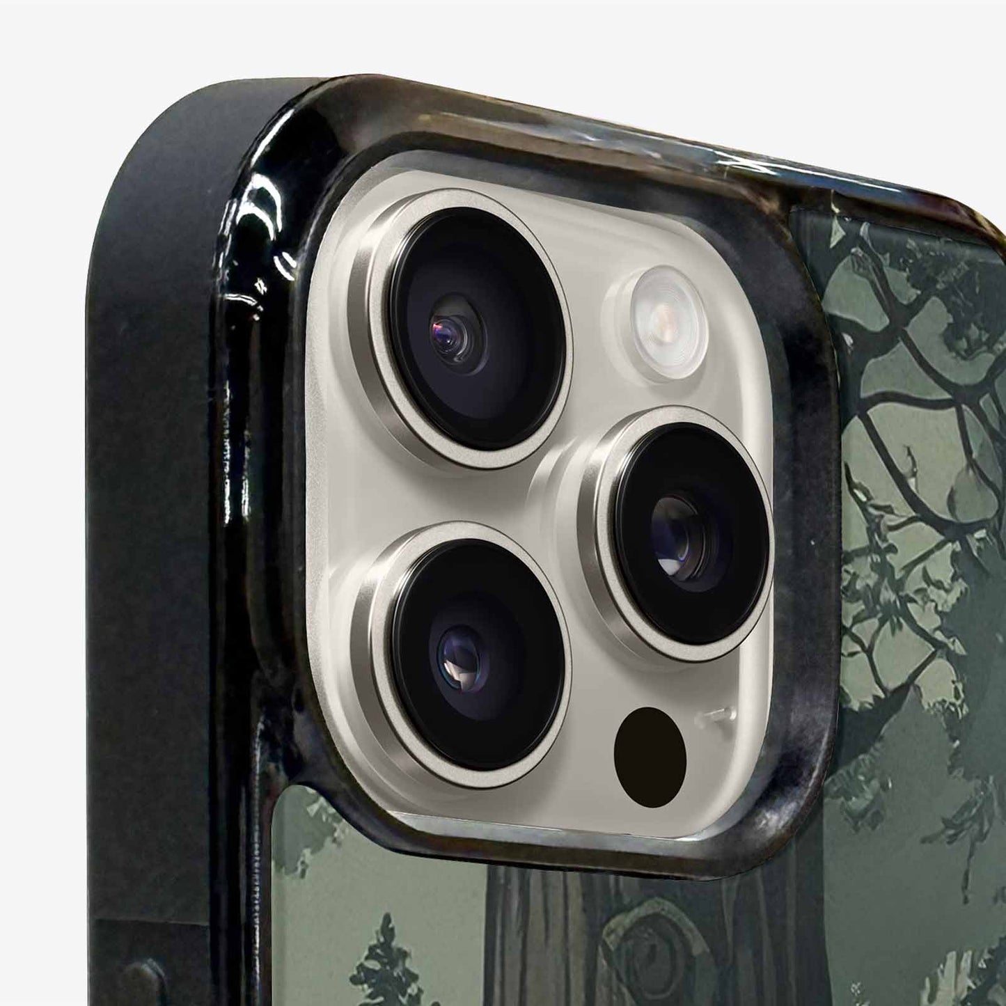 iPhone 16 Pro Case — Seamless Pattern Ancient Redwood Forest Giant, Custom Art Phone Cover