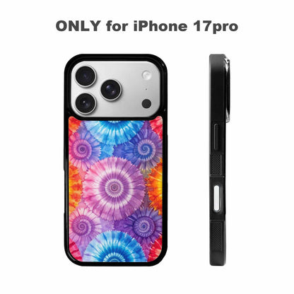 iPhone 17 Pro Case — Small Tie Dye Swirl Pattern Tie, Unique Phone Case Design