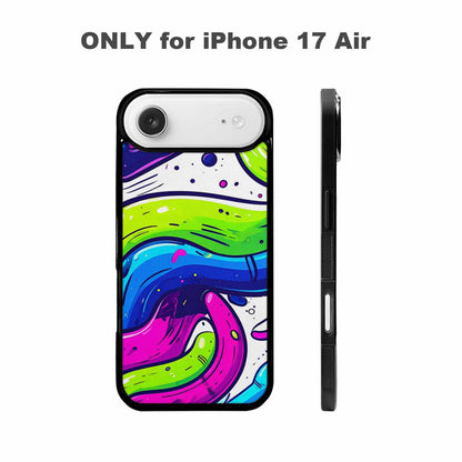 iPhone 17 Air Case — Acid Wash Cartoon Tie Dye, Original Design Phone Case