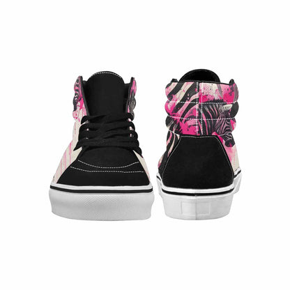 MEN'S Zebra Stripe Burst High Top Canvas Aesthetic Shoes