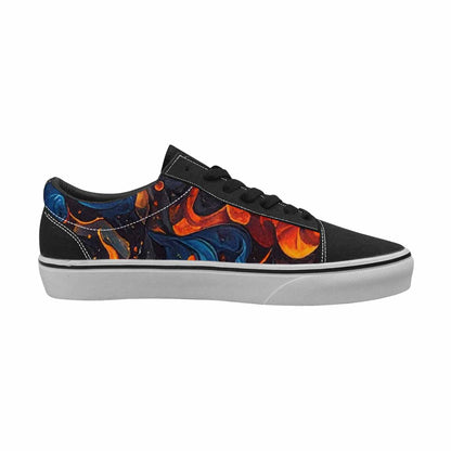 WOMEN'S Fire Flame Canvas Lace-Up Cottagecore Sneakers